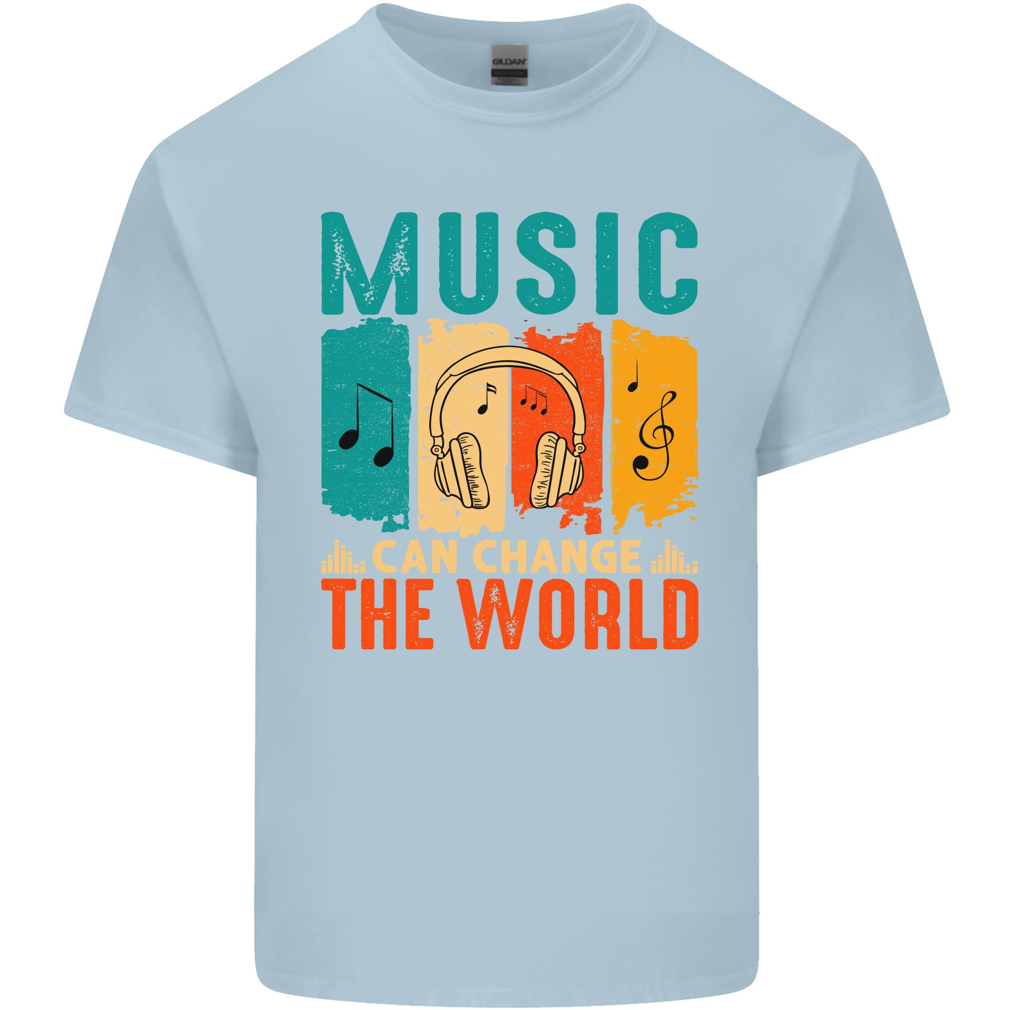 Music Can Change the World Unisexs Light Cotton TShirt S