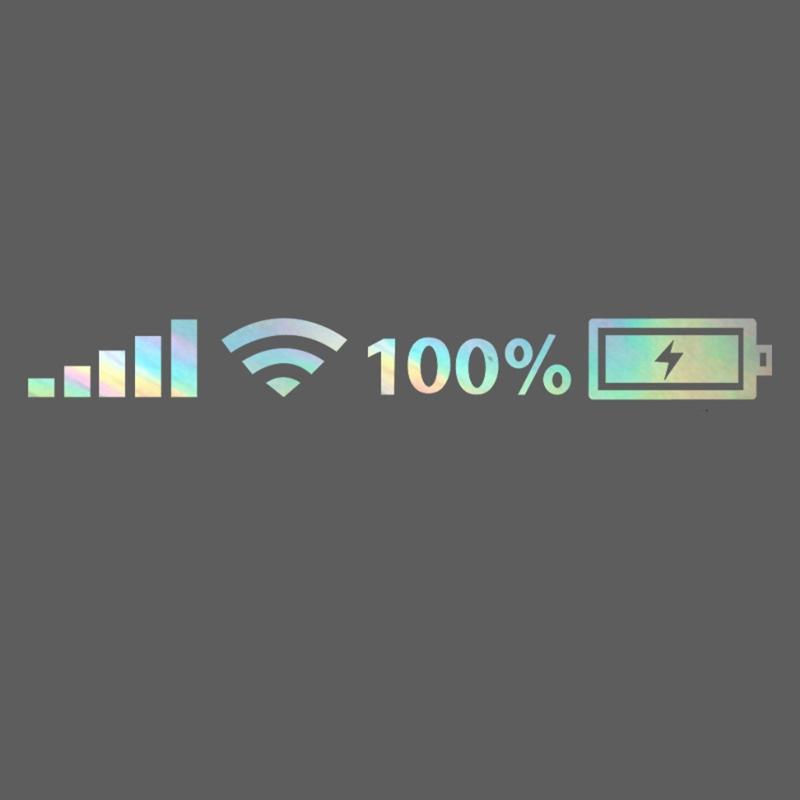Car Sticker Helmet WIFI 100 Percent Battery Reflective Exterior Decoration Wall