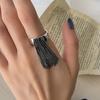 Chic Retro Korean Ring Featuring Adjustable Design And Eyecatching Geometric Patterns