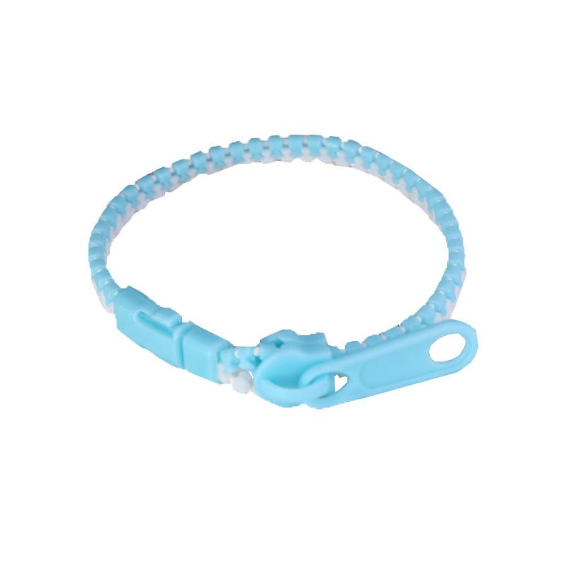 Candy Two-color Zipper Chain Bracelet Fidget Sensory Stress Relief Toys For Children With Autism Adults Anxiety Antistress Gifts