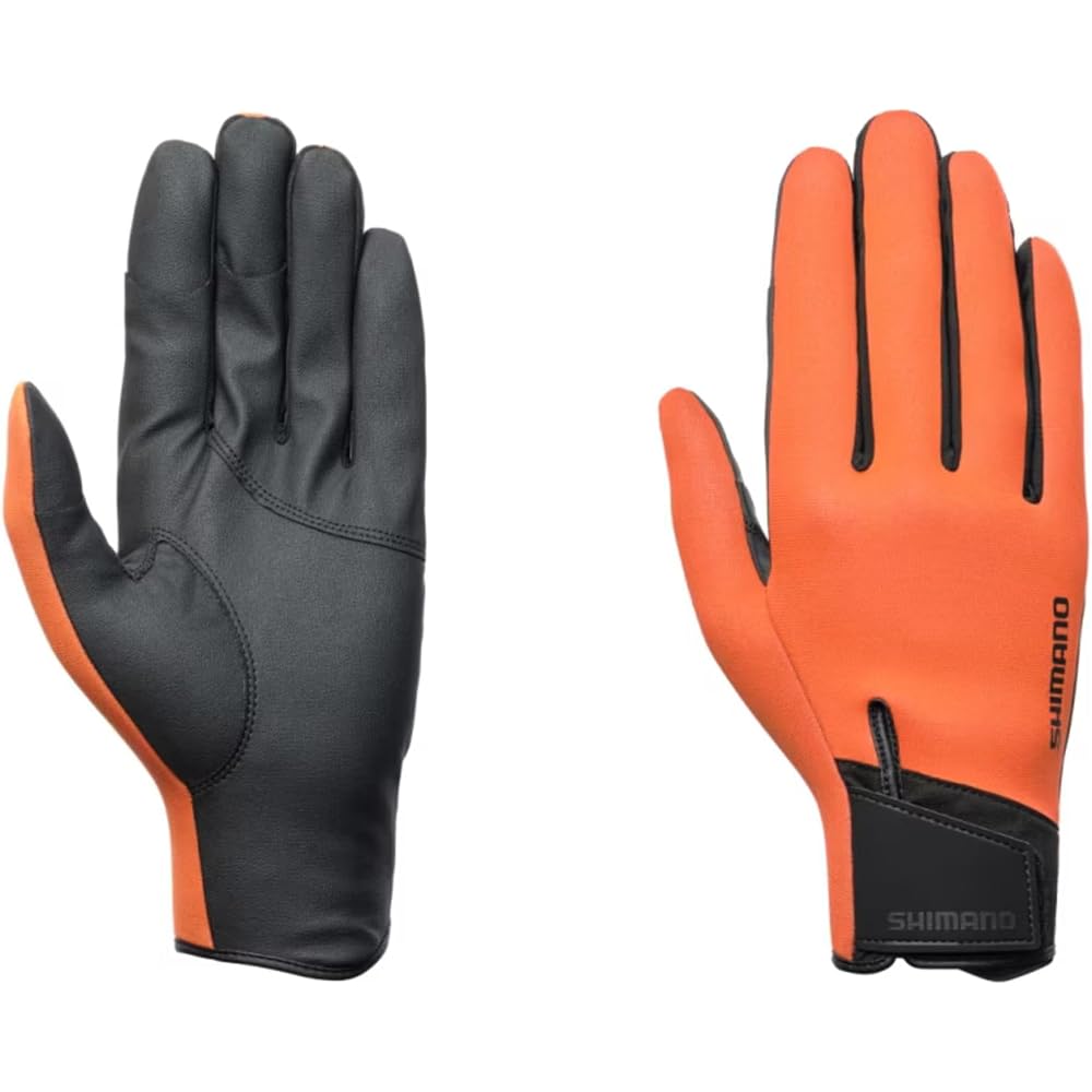 Shimano Titanium Alpha GL-052Y Fingerless Gloves Orange XL
