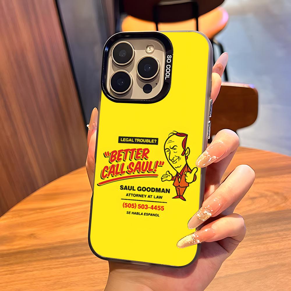Better Call Saul Phone Case For IPhone17 Air 16 15 14 Plus 13 12 11 Pro 7 8 XS Max XR Silver Black Bumper Case