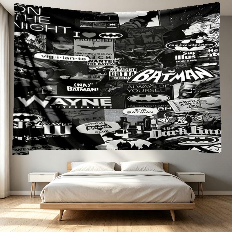 Superheroes Print Tapestry - Portable Wall Decor Cloth, for Home, Dorm, Travel, Bedroom, Living Room - Ideal Birthday Housewarming Gift
