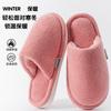 Thickened cotton slippers, plush warm and non-smelly in winter, foot models, thick bottom non-slip home indoor soft bottom in winter