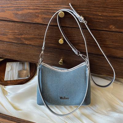 Sommer neue Schulter Achseltasche vielseitige Nische Denim Tasche Pendler große Kapazität Schräg Umhängetasche