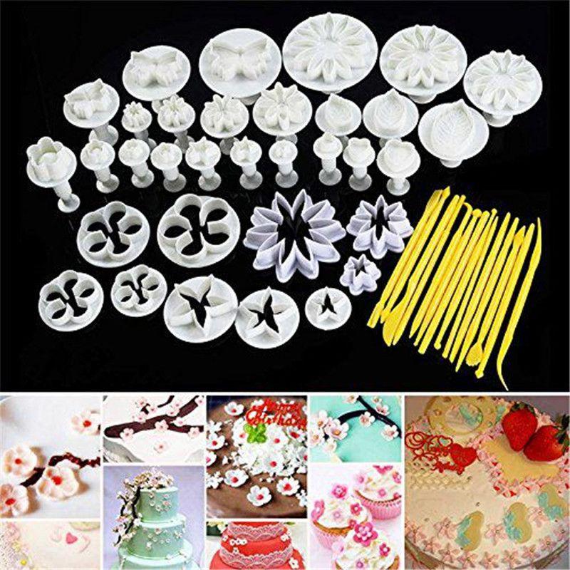 Umfassendes 47-teiliges Sugarcraft Kuchen Dekorieren Fondant Glasur Bäckerei Werkzeugset