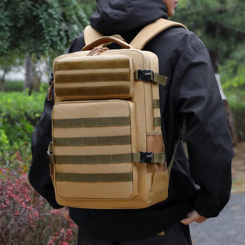 Schoolbag Men's Travel Backpack New Outdoor Lightweight Wear-resistant Portable Bag Travel Large Capacity Sports Backpack