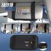 Car Sun Visor Organizer, Multi-Pocket Visor Organizer Storage Pouch With Zippers, Elastic Bands & Glasses Clip, Car Visor Accessories