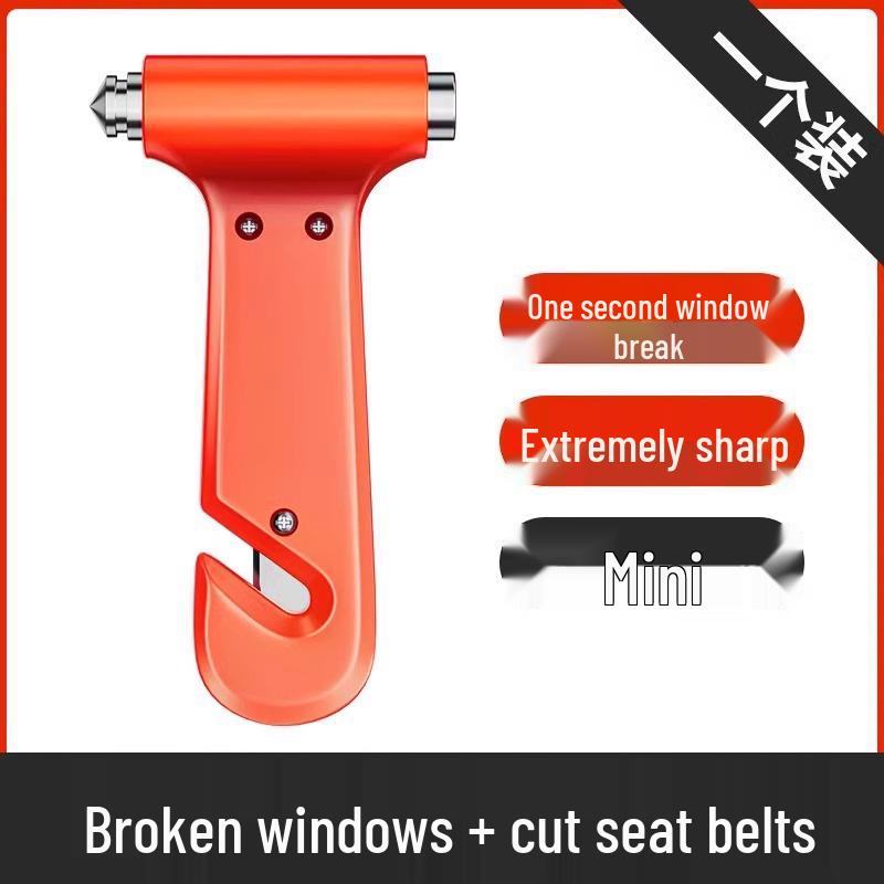 Multifunctional Car Safety Hammer: Window Breaker & Fire Rescue Tool