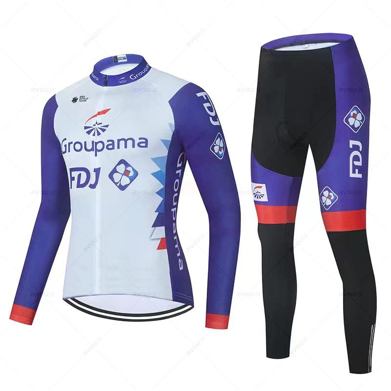 2026 Autumn Breathable Cycling Suit Set Pro Team Cycling Jersey19D Bib Set MTB Uniform Bicycle Clothing Quick Dry Bike Clothes Mens Long Cycling Wear