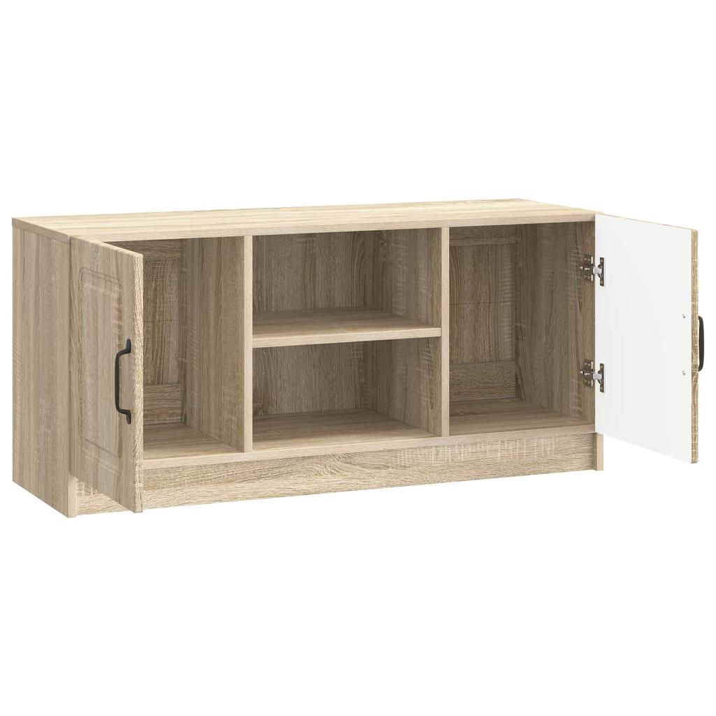 TV Cabinet in Sonoma Oak 102 x 34.5 x 47 cm Particleboard
