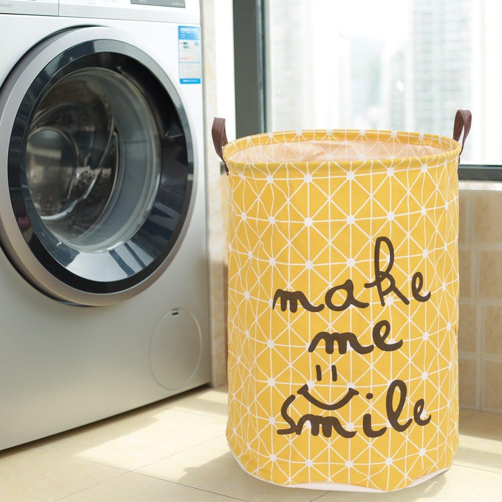Heavy Duty Durable Canvas Storage Laundry Hamper Basket Large Foldable Toys Clothing Organizer Closet Storage Bin Bag