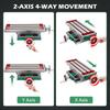 SIHAO Bench Drill Upgrade Machining Parts, 2 Axis 4 Directions XY Compound Worktable in 17.7*6.7in Size
