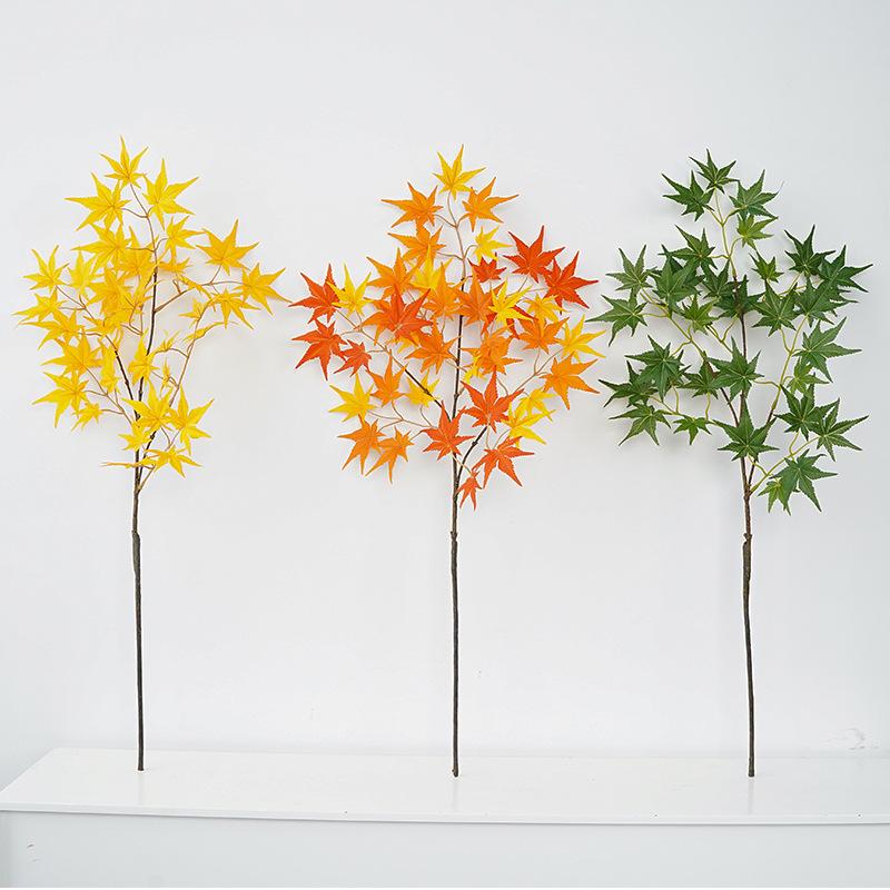 Wabi Stillwind Autumn Color Simulation Maple Leaf Flower Arrangement Ornament Homestay Landscape Flower