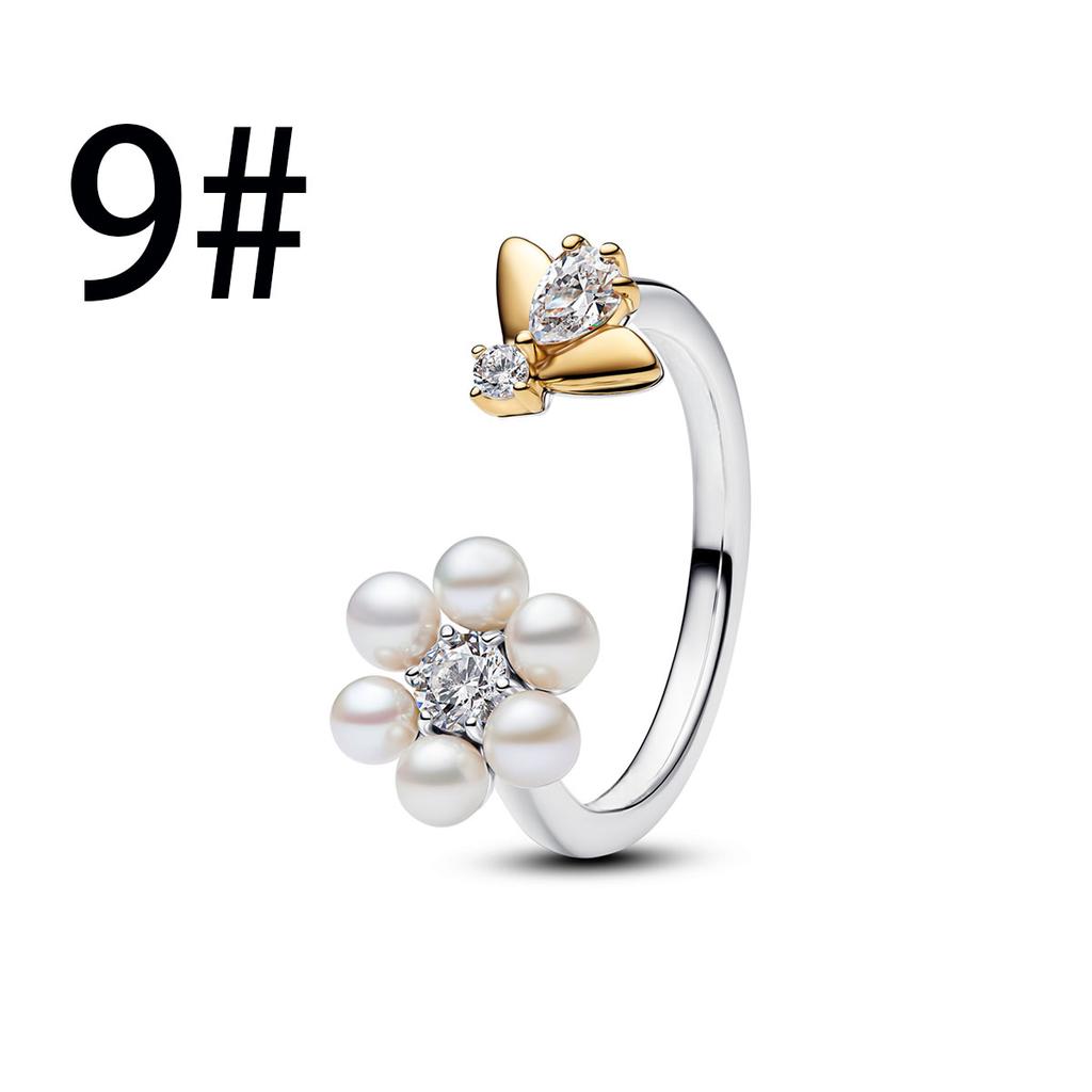 New 925 Silver Charms Heart Bee Flower key Lock Earrings Rings Beads Bracelets Necklaces Womens DIY Jewelry Gift