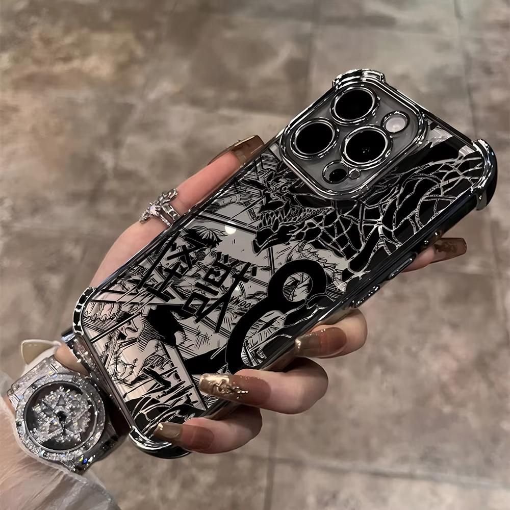 Anime Kaiju No 8 Kafka Phone Case For iPhone 16 E 15 14 13 12 11 Pro Max XS X XR Plus Mini SE 2020 2022 Plating Coque Funda
