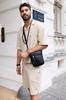 Men's Leather Bag with Zipper Pocket - Peterson