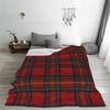 Coperta Morbida e Confortevole in Pile Flanella Stampata Tartan Scozzese per Tutte le Stagioni Adatta per Divano Letto Viaggio e Ufficio