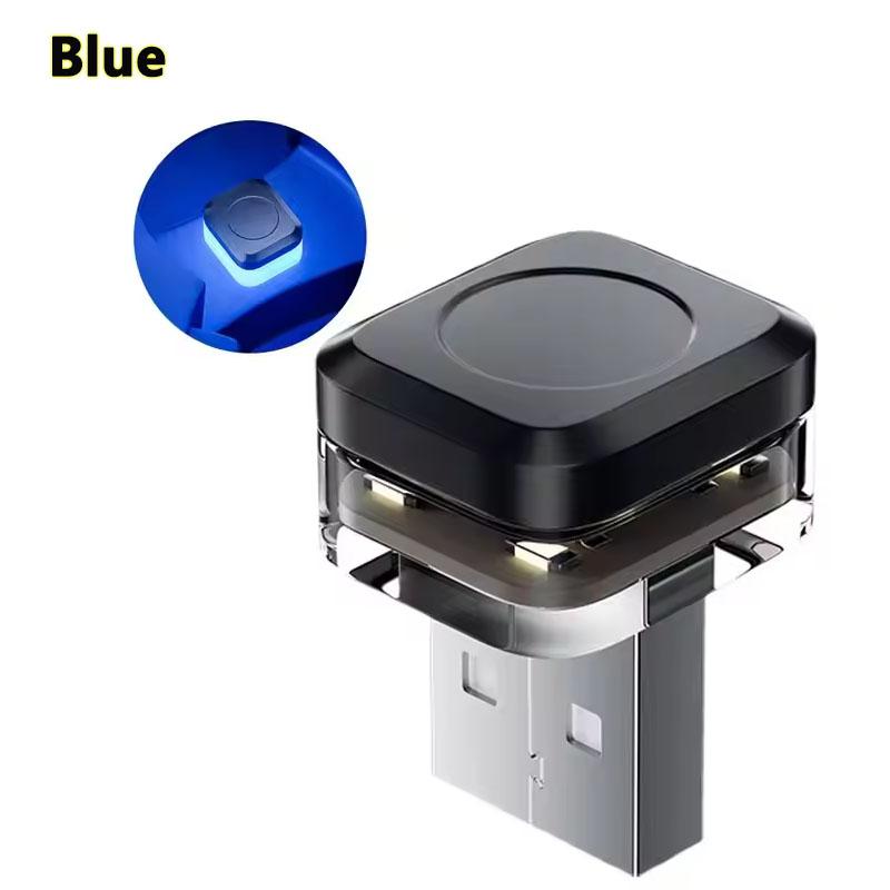 

Mini Car USB Interior Ambient Atmosphere Light LED Signal Lights Auto Reading Lamp Decorations Car Universal Interior Accessorie синій