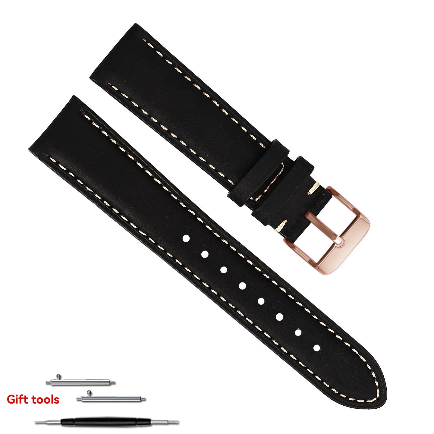 ONEXL Удлиненный 140+90мм Винтажный Ремешок для Часов 22мм 24мм для Panerai SElKO Casio Удлиняющий и Утолщающий Мужской Ремешок для ЧасовMN 20mm-width