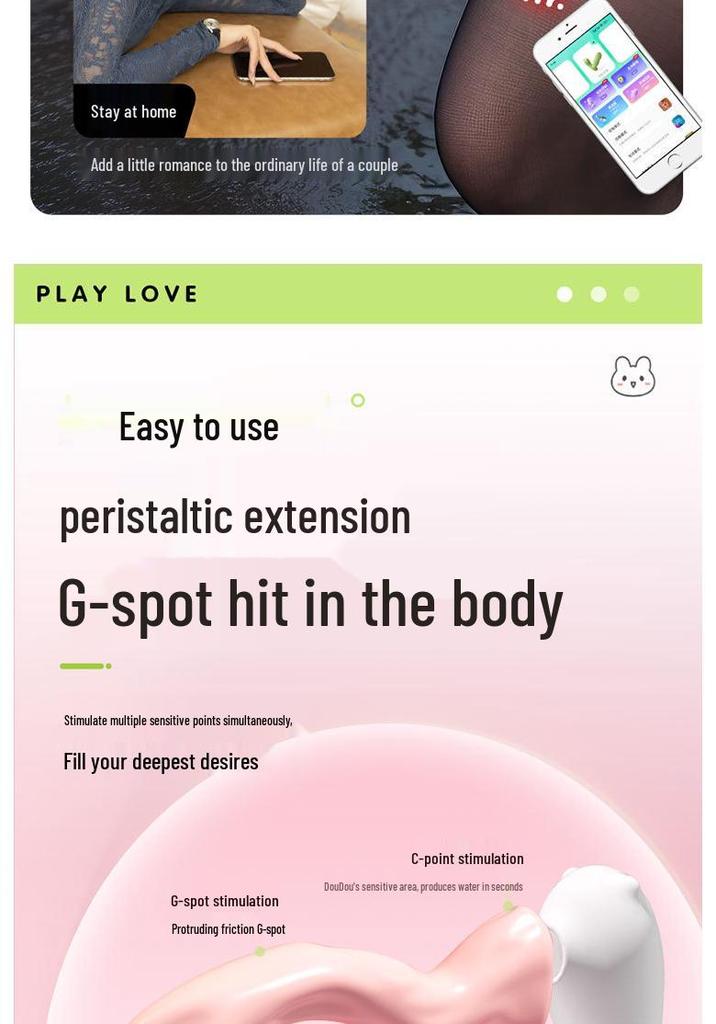 Play Love Little Monster Vibrator - Powerful Suction & Strong Shock Female Masturbation Toy, Insertable Egg for Adult Use