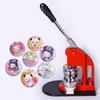 DIY Button Badge Maker - Manual Crimping Machine for Tinplate Badges and Name Tags