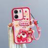 KEYSION Shockproof Case for OPPO A5X 5G with Lanyard Soft Silicone Cute 3D Cartoon Doll Phone Back Cover for OPPO A5X