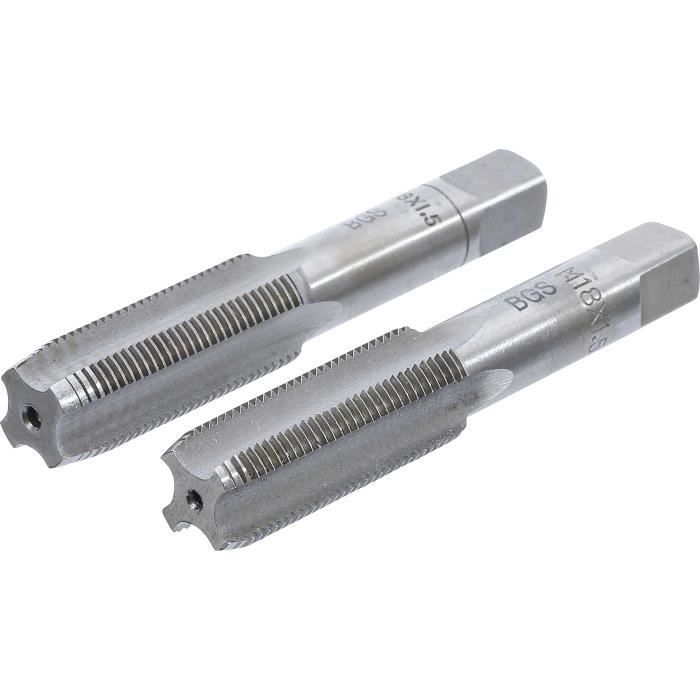 Tarauds et Filières - BGS - M18 x 1,5 - Acier à Outils - 2 Pièces