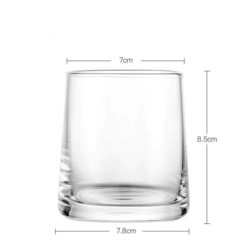270ml 9.3oz Thick Bottomed Coffee Cup Modern Household Whiskey Glass Beverage Cup Cold Drink Mug Creative Cocktail Beer Glasses