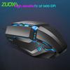 ZUOYA K3 Wired Mouse USB Powered Colorful Lighting Optical Engine High Sensitivity Gaming Mouse for E-sports
