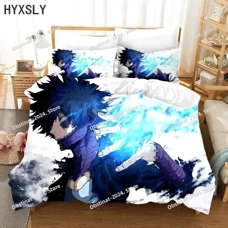 3D Anime Pattern My Hero Academia Bedding Set Printed single Comforter Quilt Bed Cover Pillow Case 3 Pieces Sets Kids Adult Size