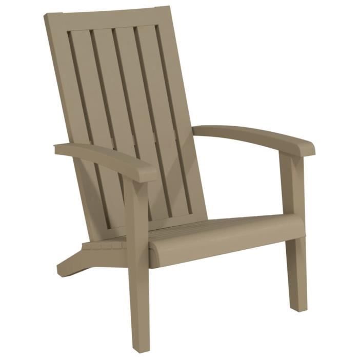 VidaXL Chaises de jardin Adirondack lot de 2 marron clair PP 364168