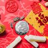 Double-Sided Dragon Embossed Coins Silver Plated Dragon Souvenir Coins  New Year