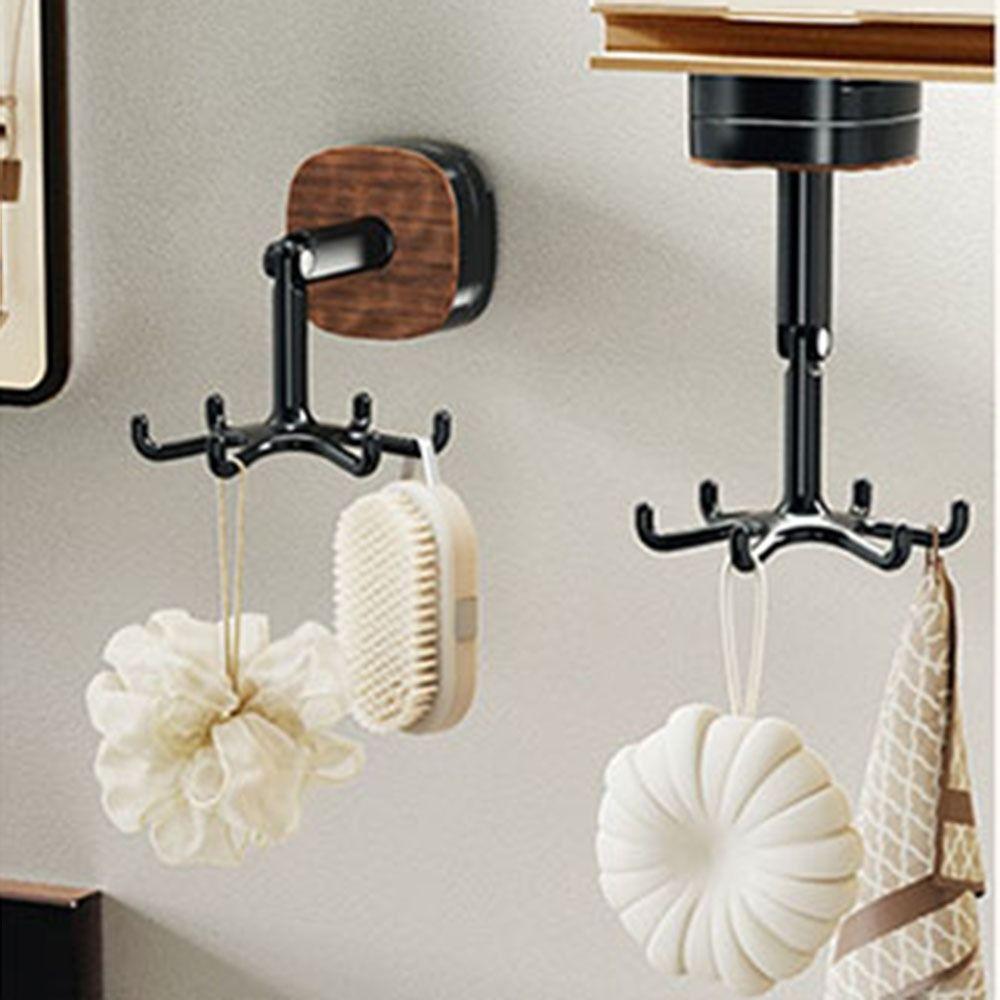6-Claw Hook 360° Rotating Hook Suction Cup Cooking Utensils Hanger  Bathroom