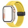 Armband für Apple Watch Band 44mm 45mm 41 40 Magnetisches Silikonarmband+Glas+Gehäuse+Abdeckung correa iWatch Serie10 9 8 se 7 6 4 46mm