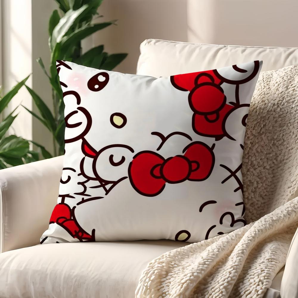 HHello Kawaii KKitty cushion cover For Pillow Printing Sofa Decoration Home Car Room Coffee Shop Office Nordic Simplicity