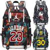 Mochila de Treino de Basquete Curry Alfabeto Irmão Durant Mochila Escolar Ensino Fundamental Médio Mochila de Grande Capacidade