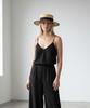 Yunibeosyeolkemiseuteuli Edge Taping Beige Long Panama Hat Panama Hat