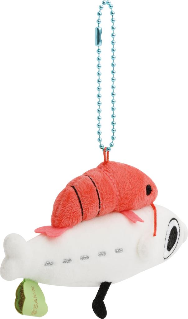 San-X Universe Zutto Issho Plush Toy Shirasu Squad Shirasu & Shrimp MV42801 H65 x W40 x D20mm