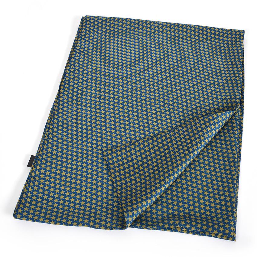 [BYSIFA]  Male Long Silk Scarf Cravat Blue Gold Men Neck Scarf New Brand Accessories Fall Winter Business Men Scarves 170*30cm