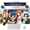 Classic Anime Girls Und Panzer Mousepad Large Keyboard Desk Mat Gaming Mouse Pad LockEdge Non-slip Mat