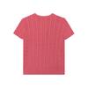 Polo Ralph Lauren Sweater Ss25 Cable Knit Cotton Slim Fit Short Sleeve Kids Tops Rose-Pink 313945437-007
