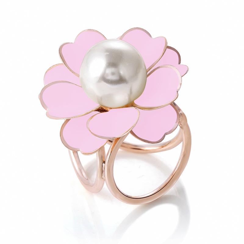 Korean Cartoon Pearl Brooch & Camellia Corsage with Crystal Diamond Scarf Buckle