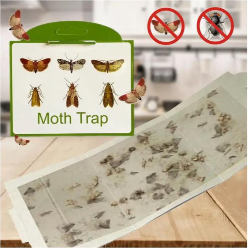 2/5/10Pcs Moths Traps Pantry Clothes Kitchen Food Home Garden Pest Control Moth Traps Pheromone Moths Sticker Moths Trap