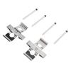 Disc Brake Caliper Hardware Kit MBA1296 Stainless Steel Front Brake Pads Fitting Kit with Pins Clips for 406 Coupe