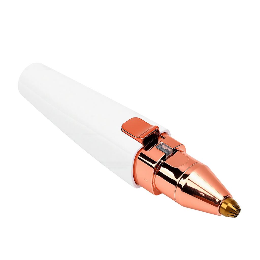 Kabelloser Haarentferner für Gesicht und Nase 2 in 1 Gesichts-Haarentferner Augenbrauen-Trimmer USB-wiederaufladbar mit LED-Licht