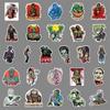 51 Creative Zombie Graffiti Stickers - Horror Series for Cars, Water Bottles, Suitcases, and Phone Cases