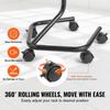 Brochure Display Rack 32-Pocket Rotating Literature Display Stand 5 Wheels