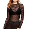 European & American Hot Style Lace Women's Mesh Club Top - See-through Base Shirt