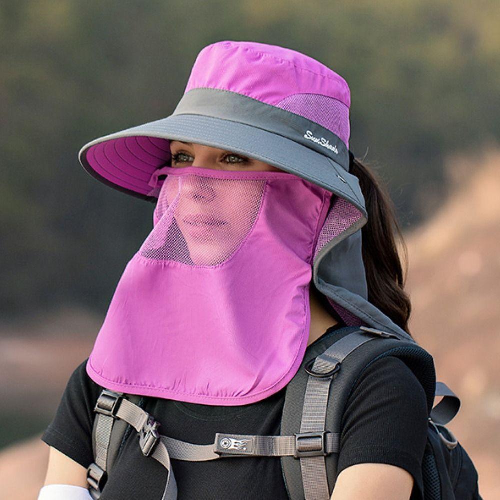 Sun Protection Fisherman Shawl Hat Breathable Mountaineering Cap New Sun Protection Cap  Women Men